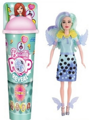 Charm Girls Beauty Pop Reveal Doll – Green Surprise Fashion Doll | W181