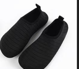 Unisex Aqua Water Shoes Slip-On Quick Dry – Black | 588-1