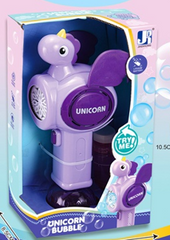 Kids Unicorn Bubble Gun Toy with Lights Purple | P81518