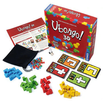 Ubongo 3D — Geometric 3D Puzzle Board Game | Thames & Kosmos | 12301