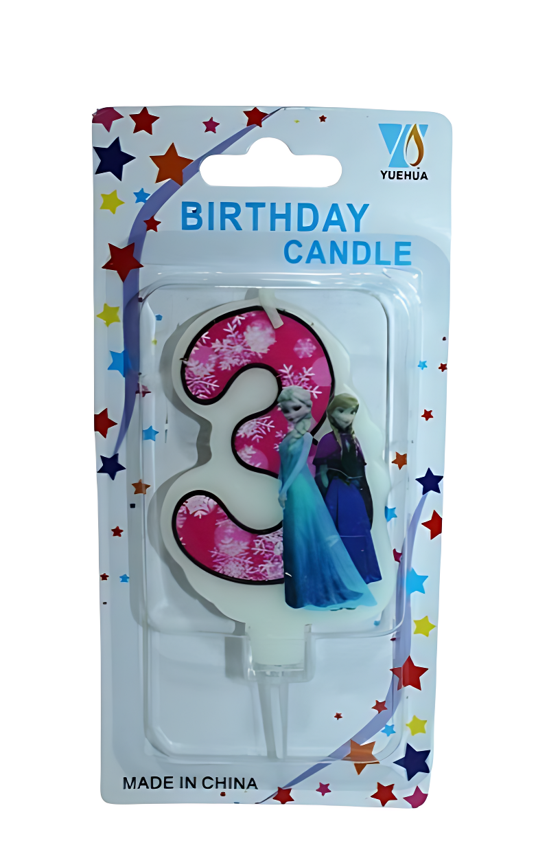 Frozen Birthday Candle Number 3 | AL-CA1062