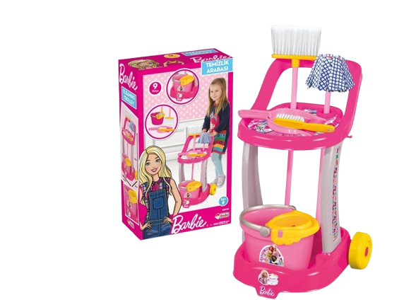 Barbie Cleaning Trolley Play Set with Cleaning Tools | 01970