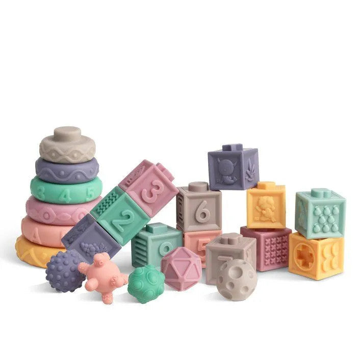 The Multivariant Soft Rubber Blocks Set - 27 Pieces | 1108