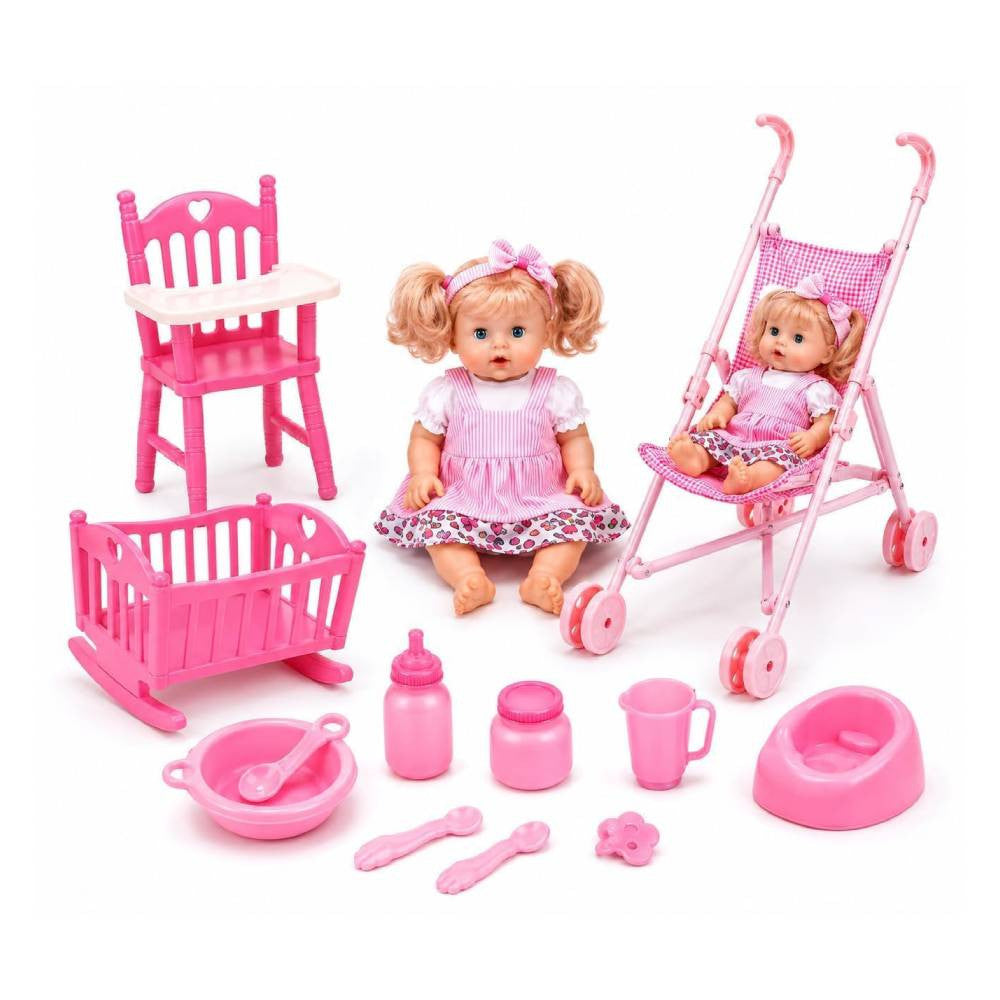 Baby Kids Doll with Stroller Chair & Bed Set | YL129-3