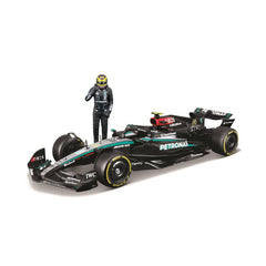 Bburago Mercedes-AMG F1 W15 #44 Lewis Hamilton 2024 1:24 Die-Cast Model Car with Driver Figurine | 18-28069H
