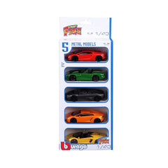 Bburago Street Fire 1:43 Die-Cast Cars 5-Pack | 18-30005