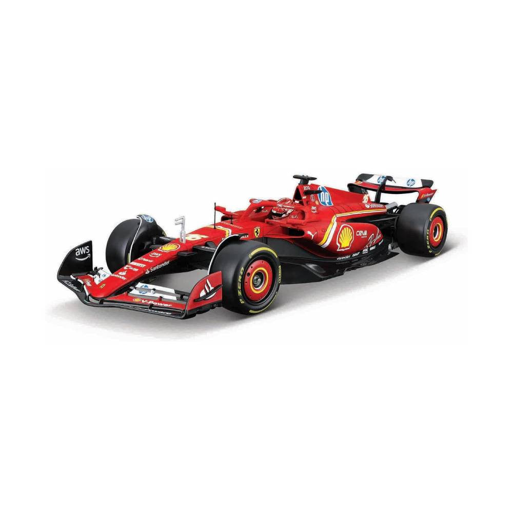 Bburago Ferrari SF-24 #16 Charles Leclerc 2024 1:24 Die-Cast Assembly Kit | 18-26856
