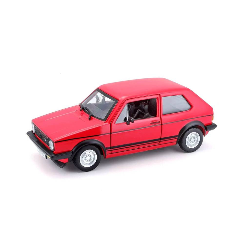 Bburago Volkswagen Golf Mk1 GTI 1979 1:24 Die-Cast Model Car - Red | 18-21089R