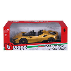 Bburago Ferrari SF90 Spider 1:18 Die-Cast Model Car - Gold