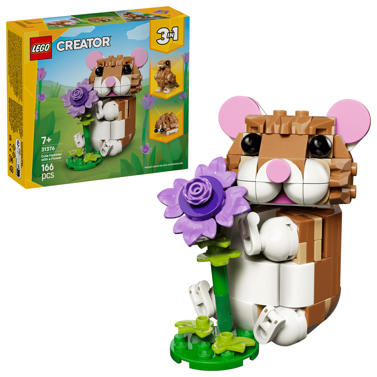 Lego Cute Hamster with a Flower | 31376