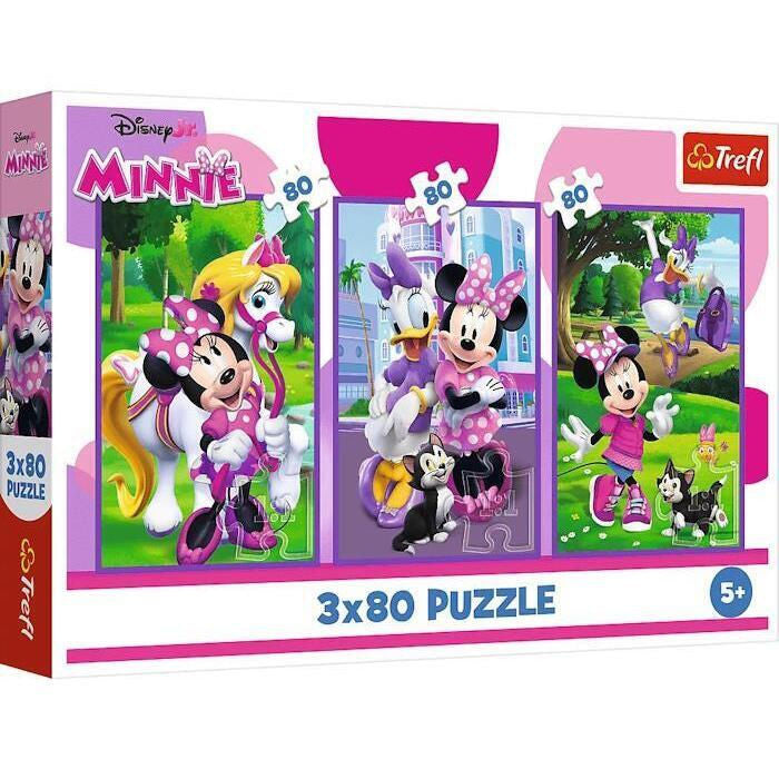 Trefl 3×80 “Minnie and Friends” Puzzle Set | 34889