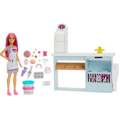 Barbie Bakery Playset with Pink-Haired Doll & 20+ Accessories | HGB73