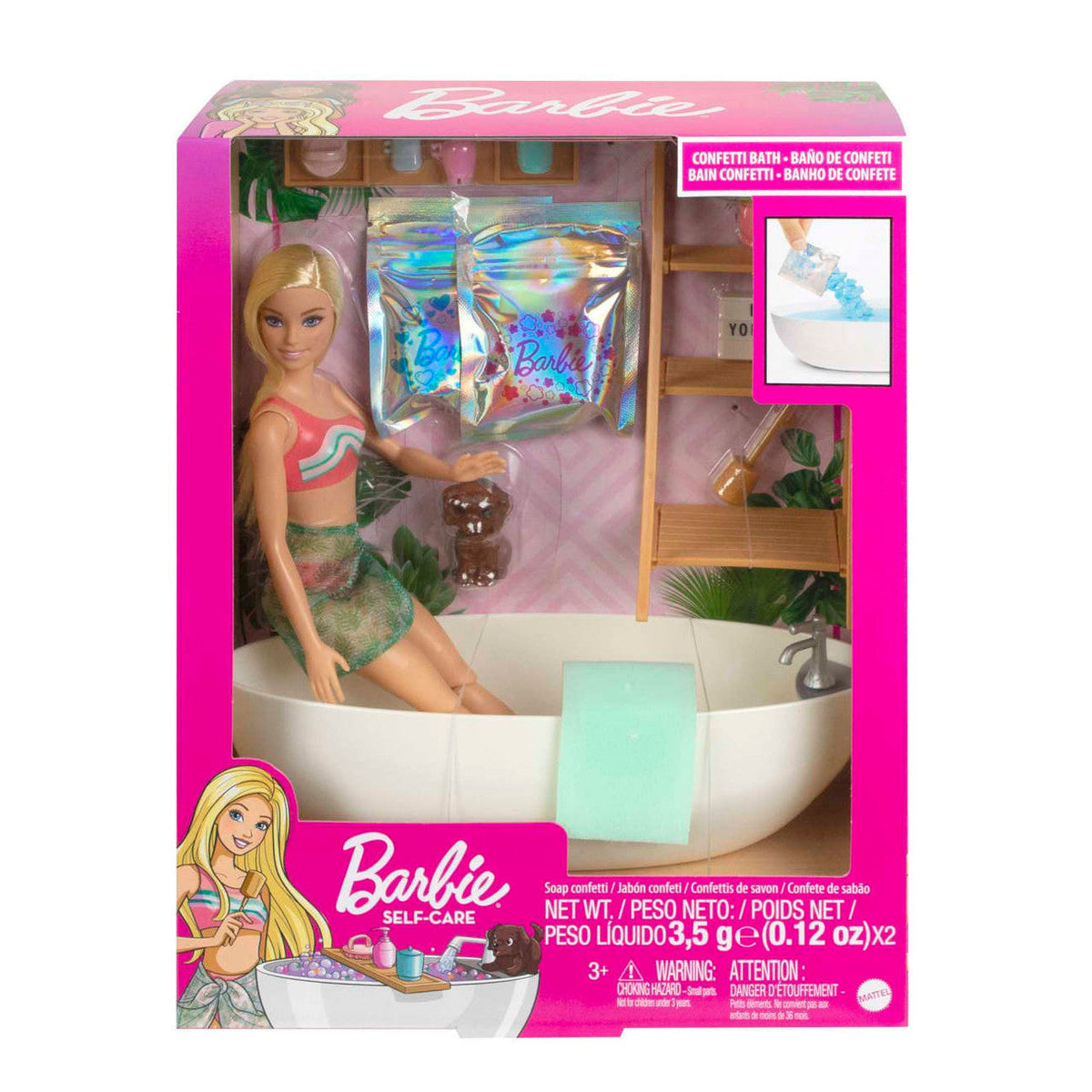 Barbie Soap Confetti Bath Playset – Blonde | MTBBHKT92