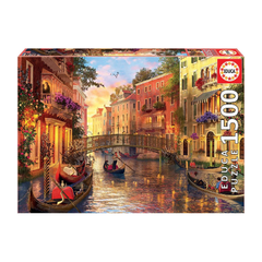 Educa Venice Canal Sunset Puzzle – 1500 Pieces | 17124