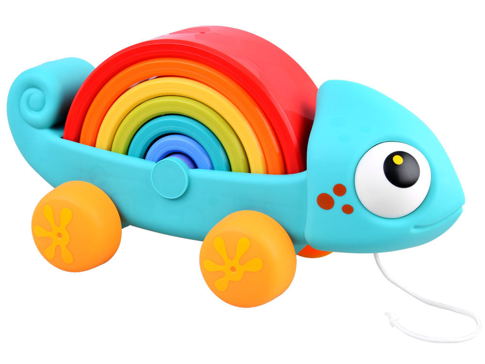 Huanger Pull-Along Rainbow Chameleon Toy | HE795700