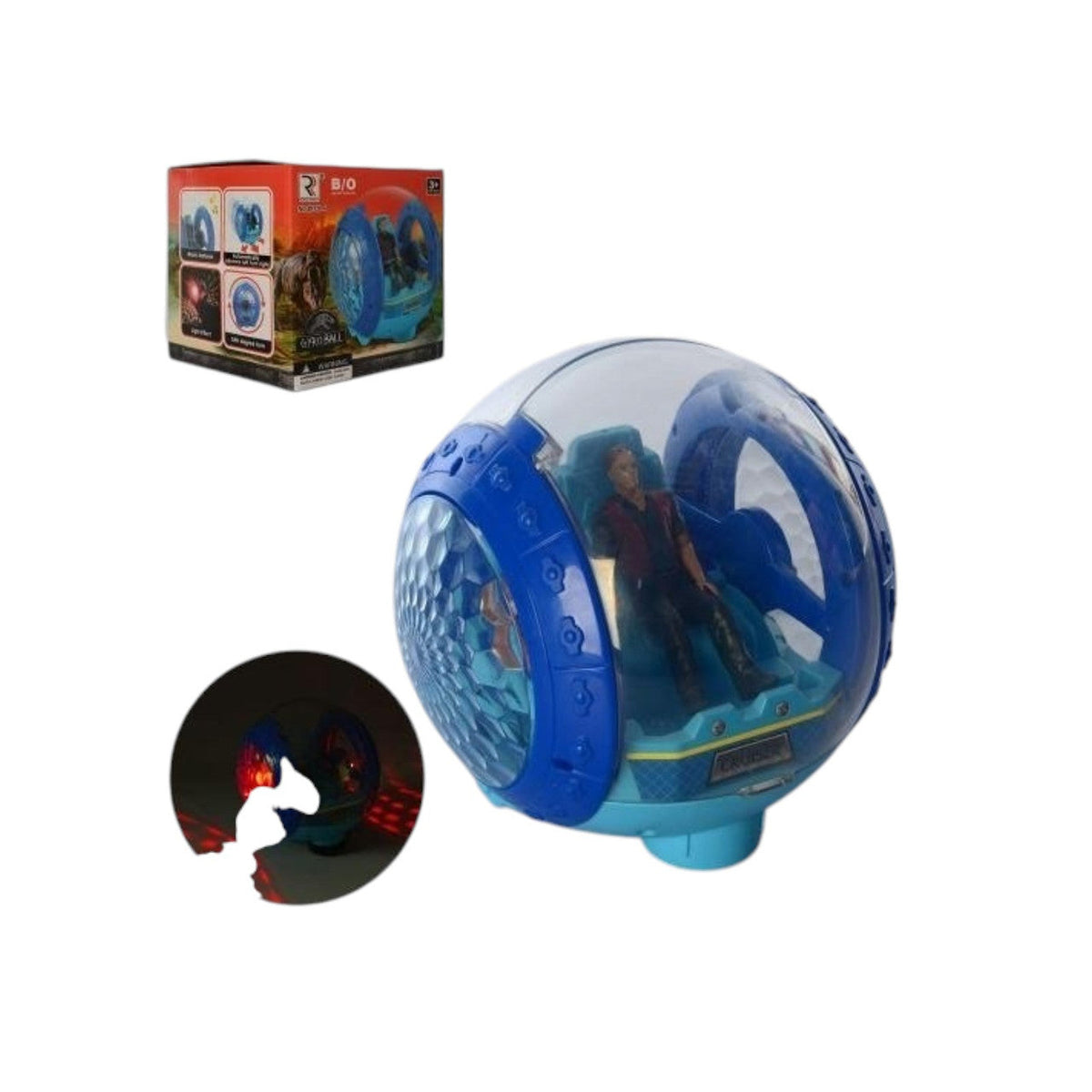 Battery Operated 360° Rolling Space Ball Toy with Lights | ZR139-4
