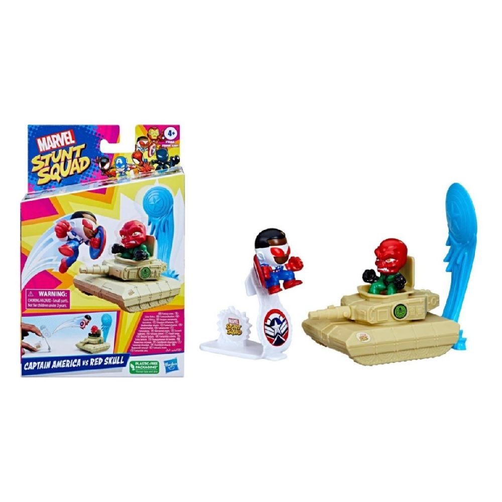 Hasbro Marvel 1.5" Stunt Squad  Action Figure - Captain America vs. Red Skull | F6895