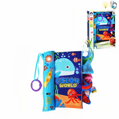 Ocean World Musical Cloth Book – Soft Interactive Baby Learning Book with Sound | 988-43