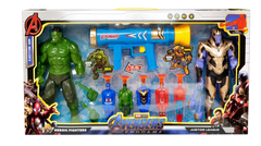 Avengers Endgame Hero Toy Set with Dart Gun & Figures – Hulk & Thanos | 1177B