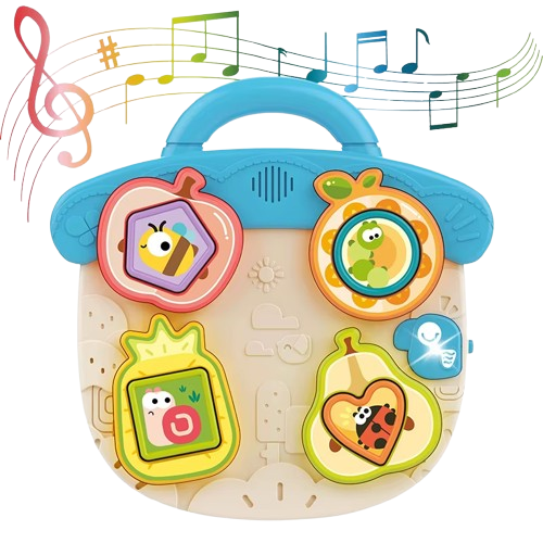 Huanger Shape Cognition Music Toy - Blue | HE8089