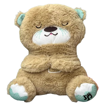 Soft Sleeping Bear Plush Toy - Brown | 312-2