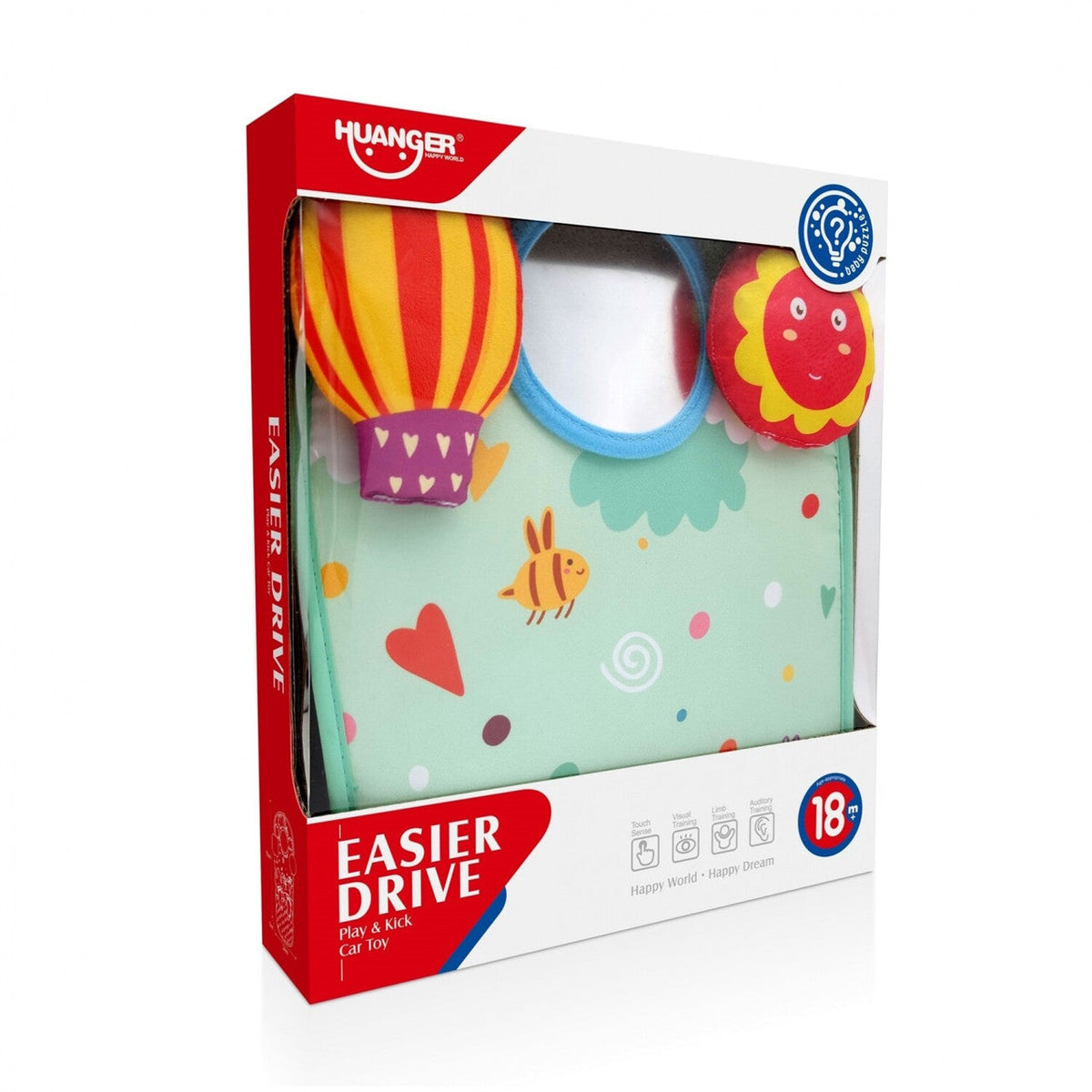 Huanger Easier Drive Play & Kick Car Toy with Mirror & Hanging Plush | HE0624