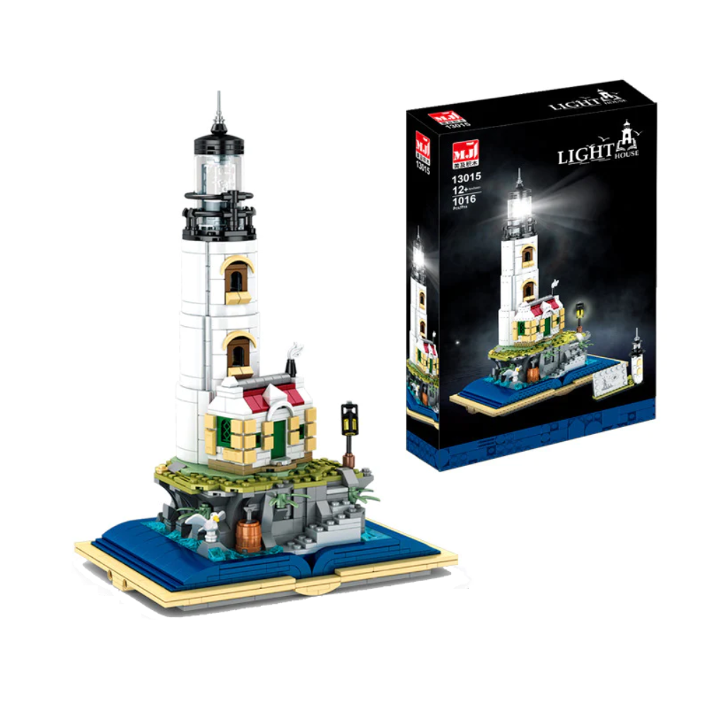 MJI, Creative LEGO-style construction sets, 1016 Pcs Light House Book Building Set | MJI-13015