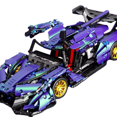 MJI, Creative LEGO-style construction sets, 5365512551268pcs Gradient Apollo (Static Version) Sport Car Building Set | MJI-8624A