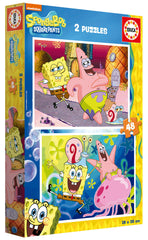 Educa SpongeBob SquarePants - 2 Puzzles (48 pcs each) | 19388