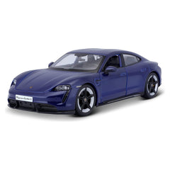 Bburago Porsche Taycan Turbo S 1:24 Die-Cast Model Car - Blue