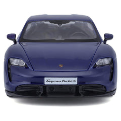 Bburago Porsche Taycan Turbo S 1:24 Die-Cast Model Car - Blue