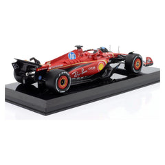 Bburago Ferrari SF-24 #16 Charles Leclerc 2024 1:24 Die-Cast Model Car with Hard Acrylic Showcase