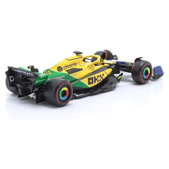 Bburago McLaren MCL38 #81 Oscar Piastri 2024 Monaco GP Senna 30th Anniversary Livery 1:43 Die-Cast Model Car