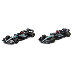 Bburago Mercedes-AMG F1 W15 #63 George Russell & #44 Lewis Hamilton 2024 2-Pack 1:43 Die-Cast Model Cars