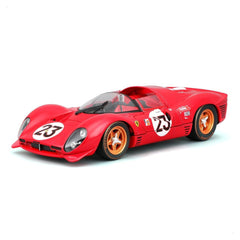 Bburago Ferrari 330 P4 #23 Daytona 1967 1:24 Die-Cast Model Car - Red