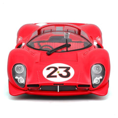 Bburago Ferrari 330 P4 #23 Daytona 1967 1:24 Die-Cast Model Car - Red
