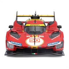 Bburago Signature Ferrari 499P #50 24H Le Mans Champion 2024 1:18 Die-Cast Model Car - Red