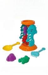 Seahorse Sand Mill Beach Toy Set 6PCS - Funnel Wheel Play Kit | 587-10